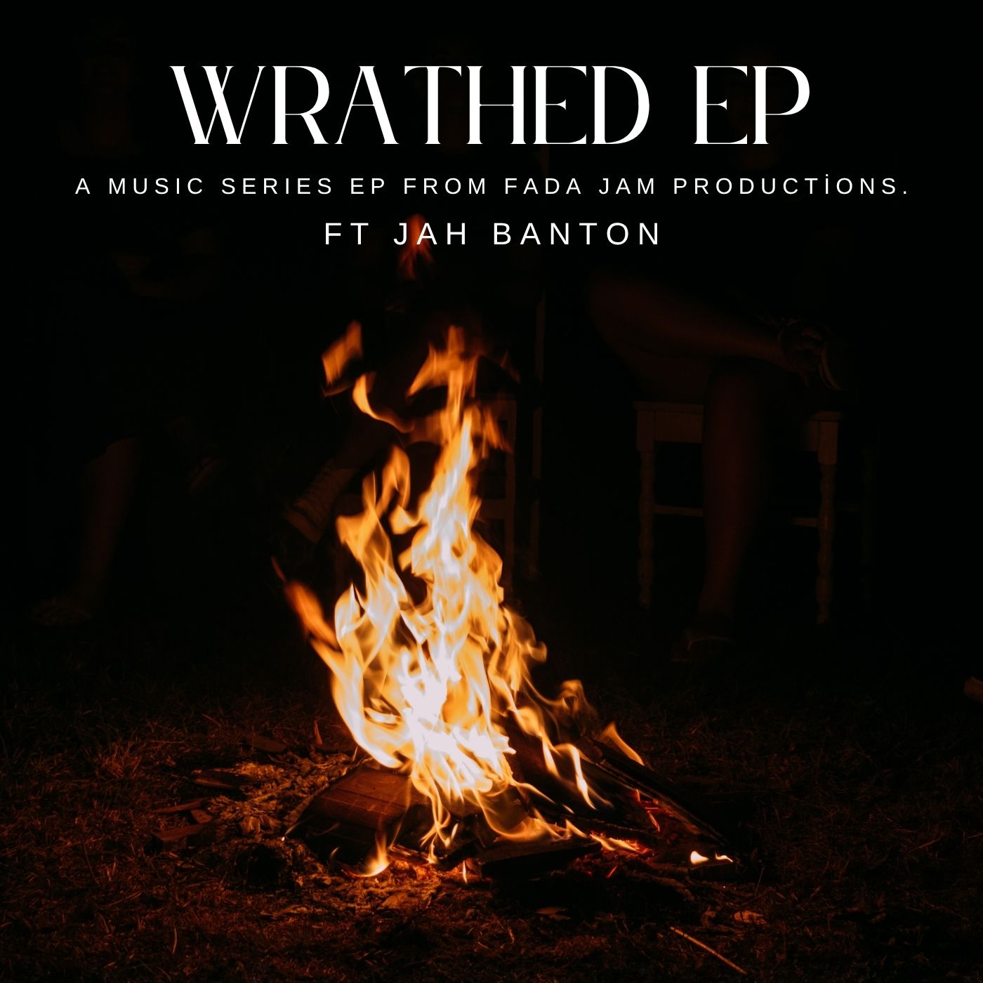 Turquoise Black Artistic Human Silhouette and Light Album Cover