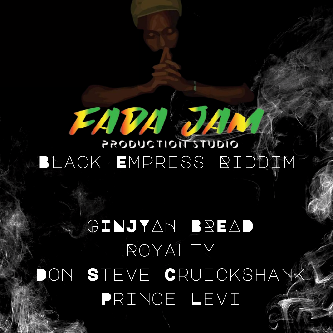 Black Modern Smoke Textured Aesthetic Album Cover